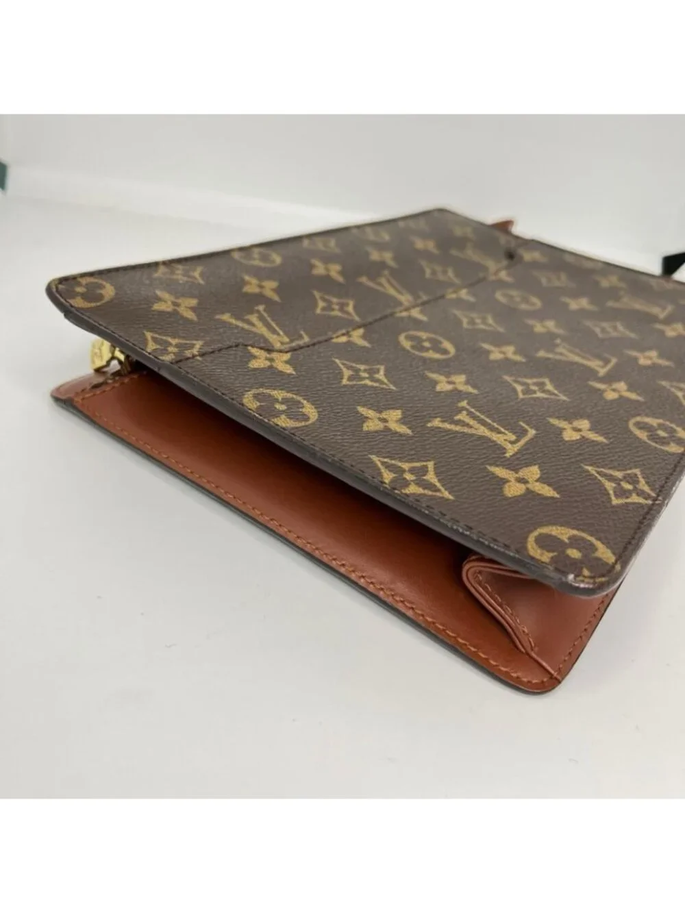 Louis Vuitton Monogram Pochette Homme Second Bag Brown